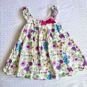 Shrinking Violet Baby Girl Floral Dress 6-9M Pink Bow | Cottagecore Fairycore